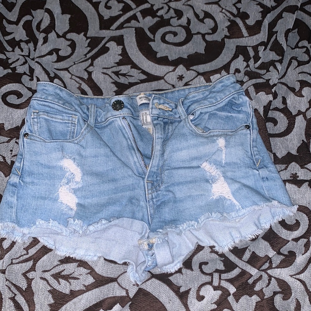 Denim shorts mid rise